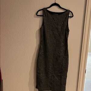 Elegant Dark Grey Sleeveless Dress